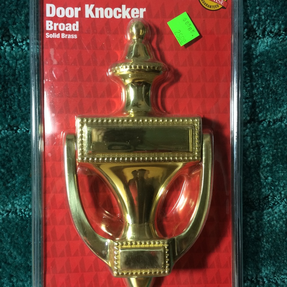 ACE Large Heavy Weight 8" Solid Brass Door Knocker
